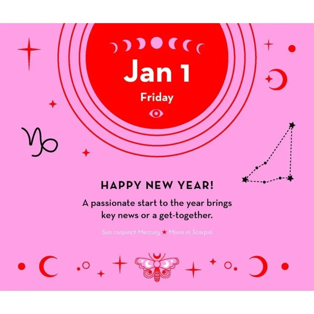 2027 Astrology Day to Day Calendar Patsy Bennett Daily Horoscope Desk Box Zodiac
